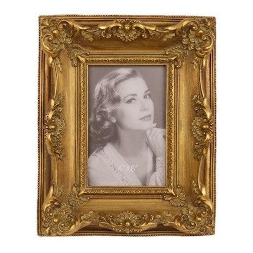 Baroque Gold Picture Frame | Handcrafted Resin Decor