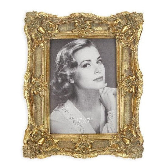 Ornate Baroque Photo Frame | Handcrafted Resin Decor