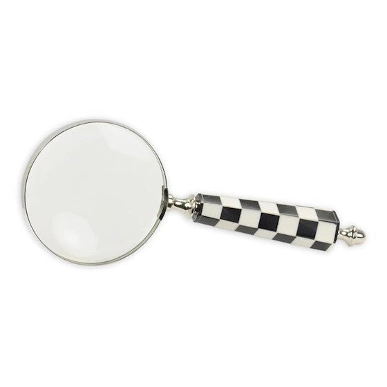 Vintage Magnifying Glass | Silver Desk Decor | Unique Home Accent