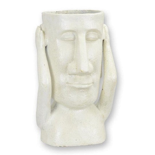 Abstract Listening Face Vase | Handcrafted Resin Decor | Gift Idea