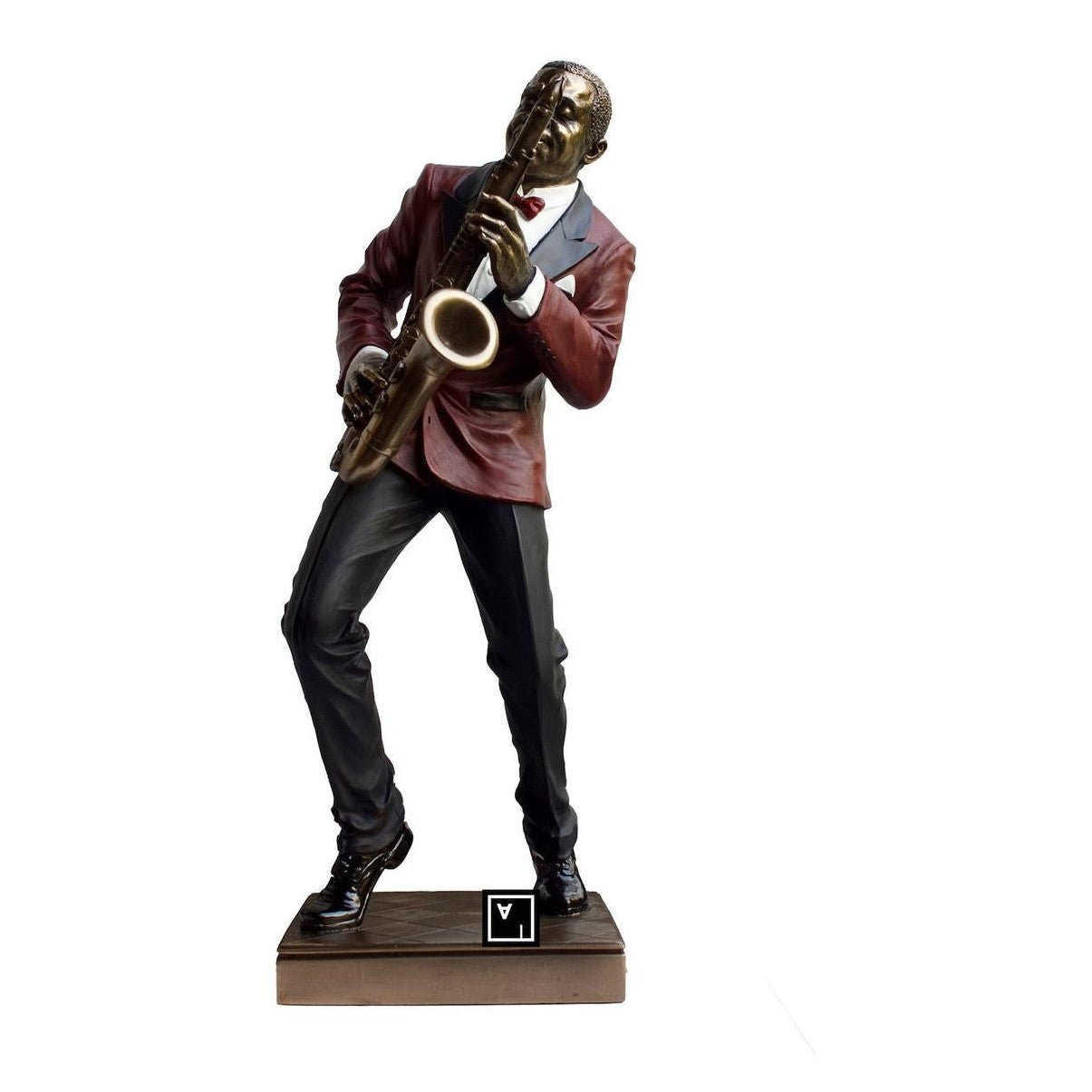 Saxophone Player Statute. Saxophone Player Sculpture, Figurines & Stat