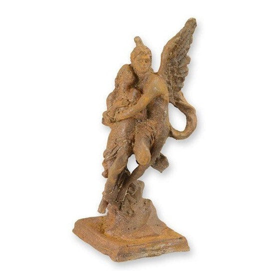 Rusty Cast Iron Figurine of Cupid and Psyche. Home Decor