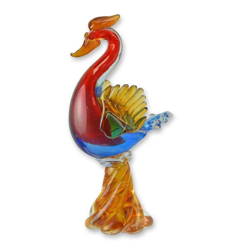 Murano Style Glass Figurine of a Phoenix Home Decor, Glass & Murano De