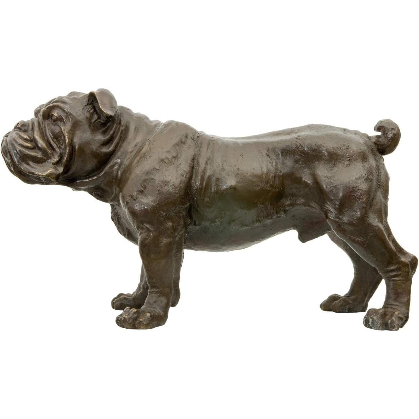 Bronze Sculpture of an English Bulldog | Figurines & Statues