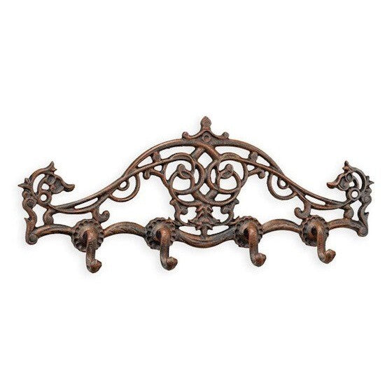 Rustic Elegance: Pair of Cast Iron Coat Hooks, Door Knockers & Hardwar