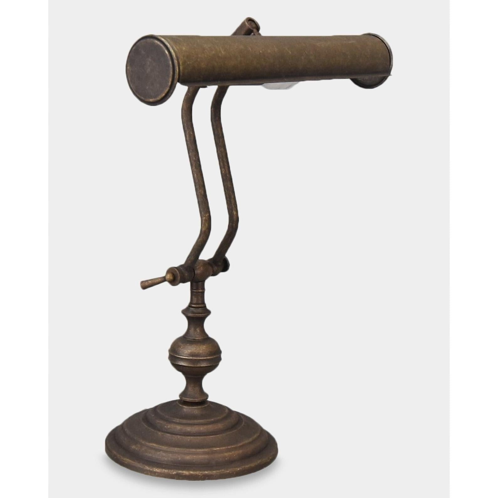 Vintage Banker Desk Lamp | Handcrafted Brass Decor