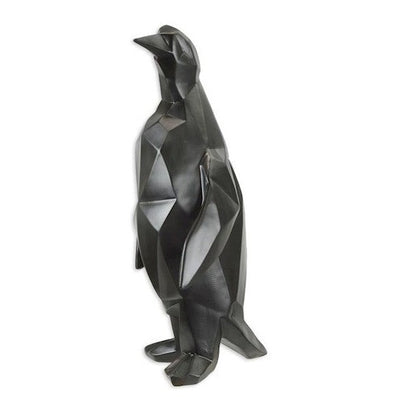 Geometric Penguin Sculpture | Handcrafted Resin Decor
