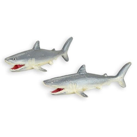 Shark Sculpture Pair | Handcrafted Resin Decor | Unique Home Accent