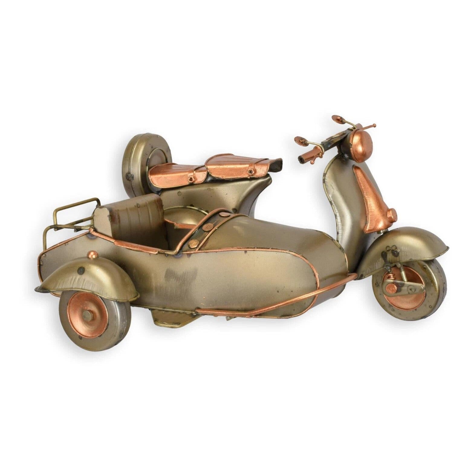 Tin Model of a Scooter with Side Car | Tin & Model Collectibles