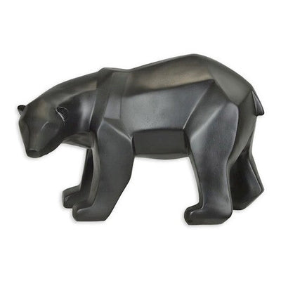 Low Poly Bear Sculpture | Handcrafted Resin Decor