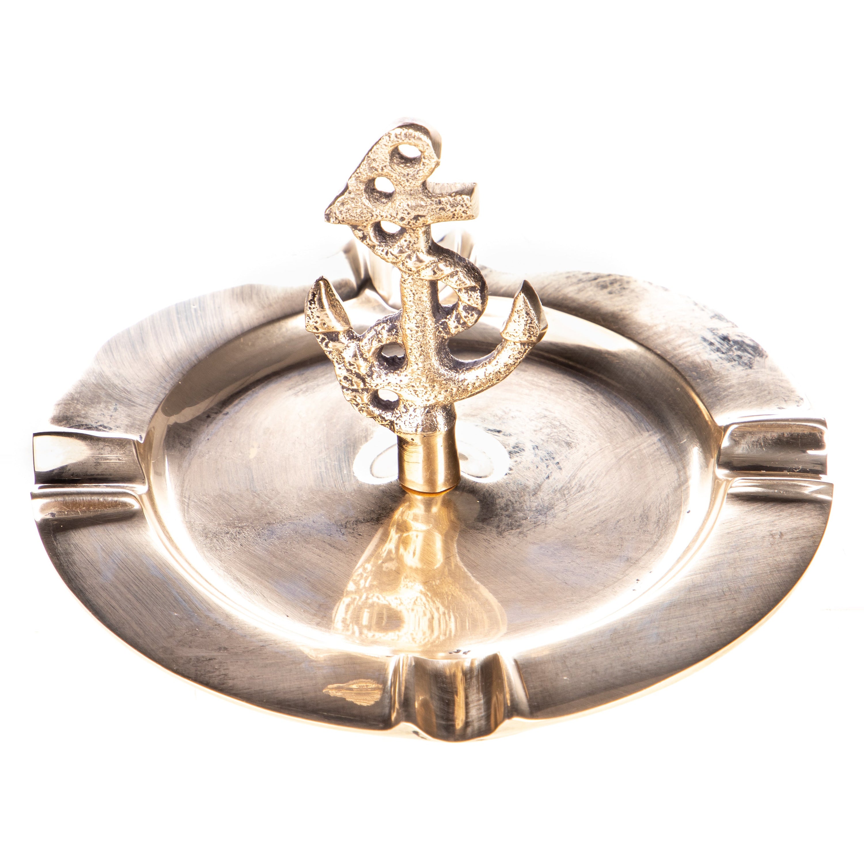 Nautical Anchor Ashtray | Handcrafted Brass Decor