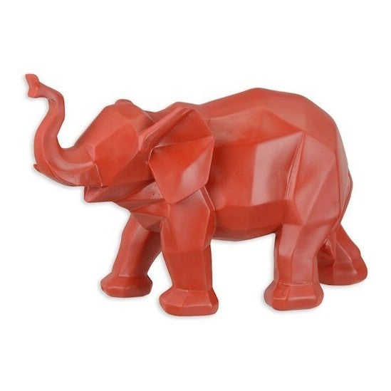 Low Poly Elephant Sculpture | Handcrafted Resin Decor