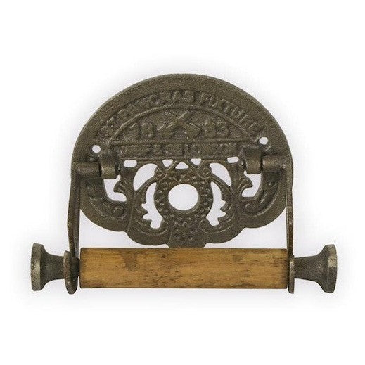 Vintage Toilet Paper Holder | Handcrafted Cast Iron Decor | Gift Idea