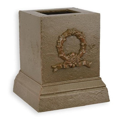 Laurel Crest Pen Holder | Handcrafted Cast Iron Decor