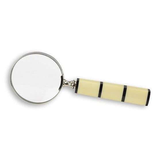 Ivory Handle Magnifying Glass | Brass Decor | Gift Idea