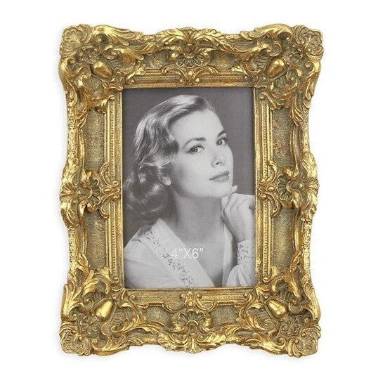 Baroque Gold Picture Frame | Handcrafted Brass Decor