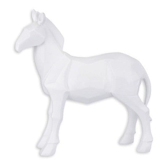 Geometric Horse Statue | Handcrafted Resin Decor
