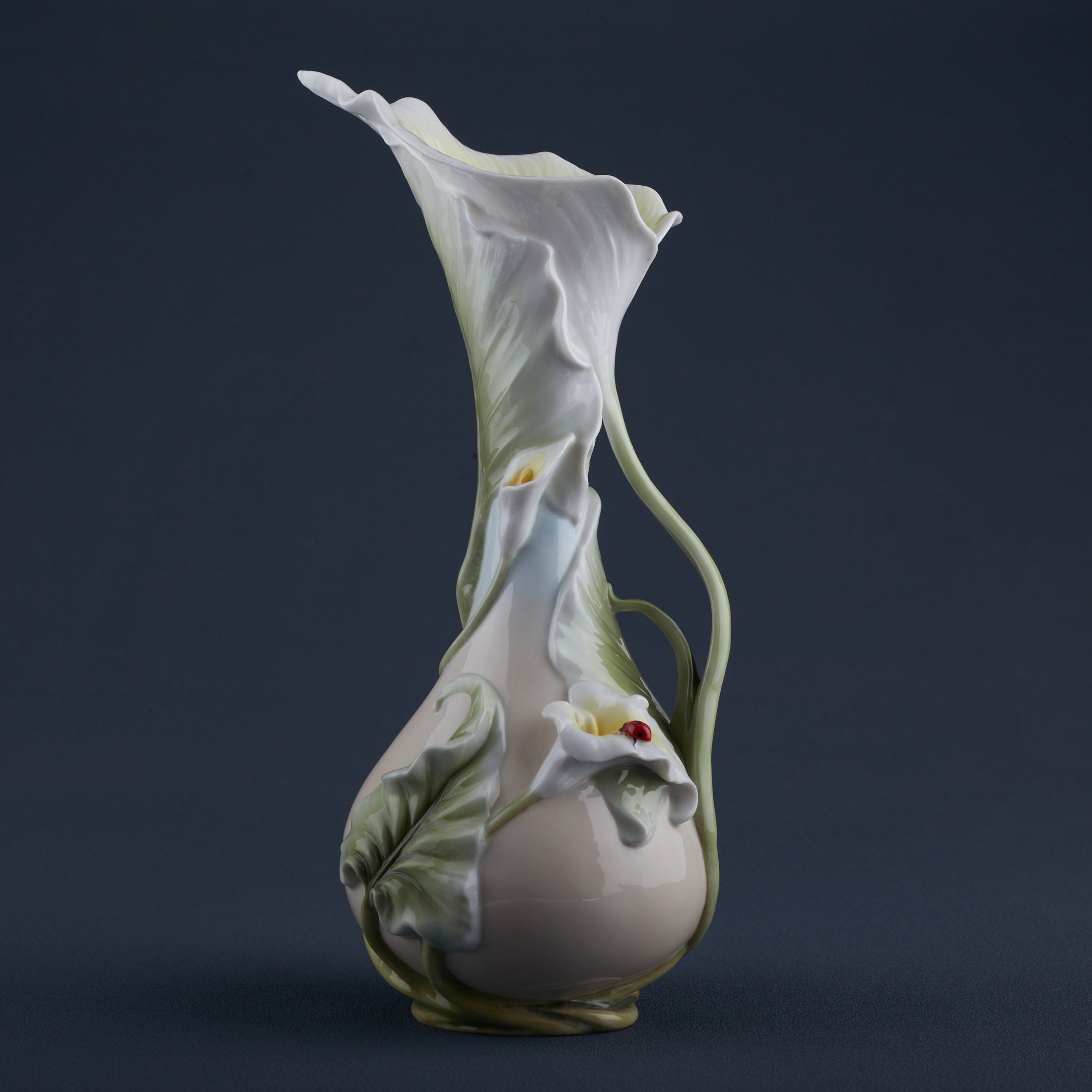 Calla Lily and Lady Bug Vase