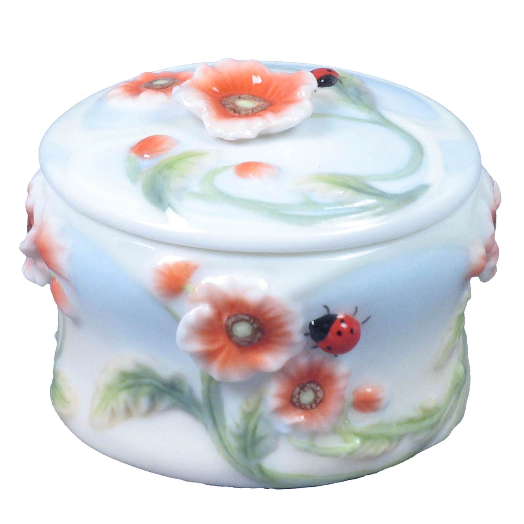Poppy and Lady Bug Trinket Box
