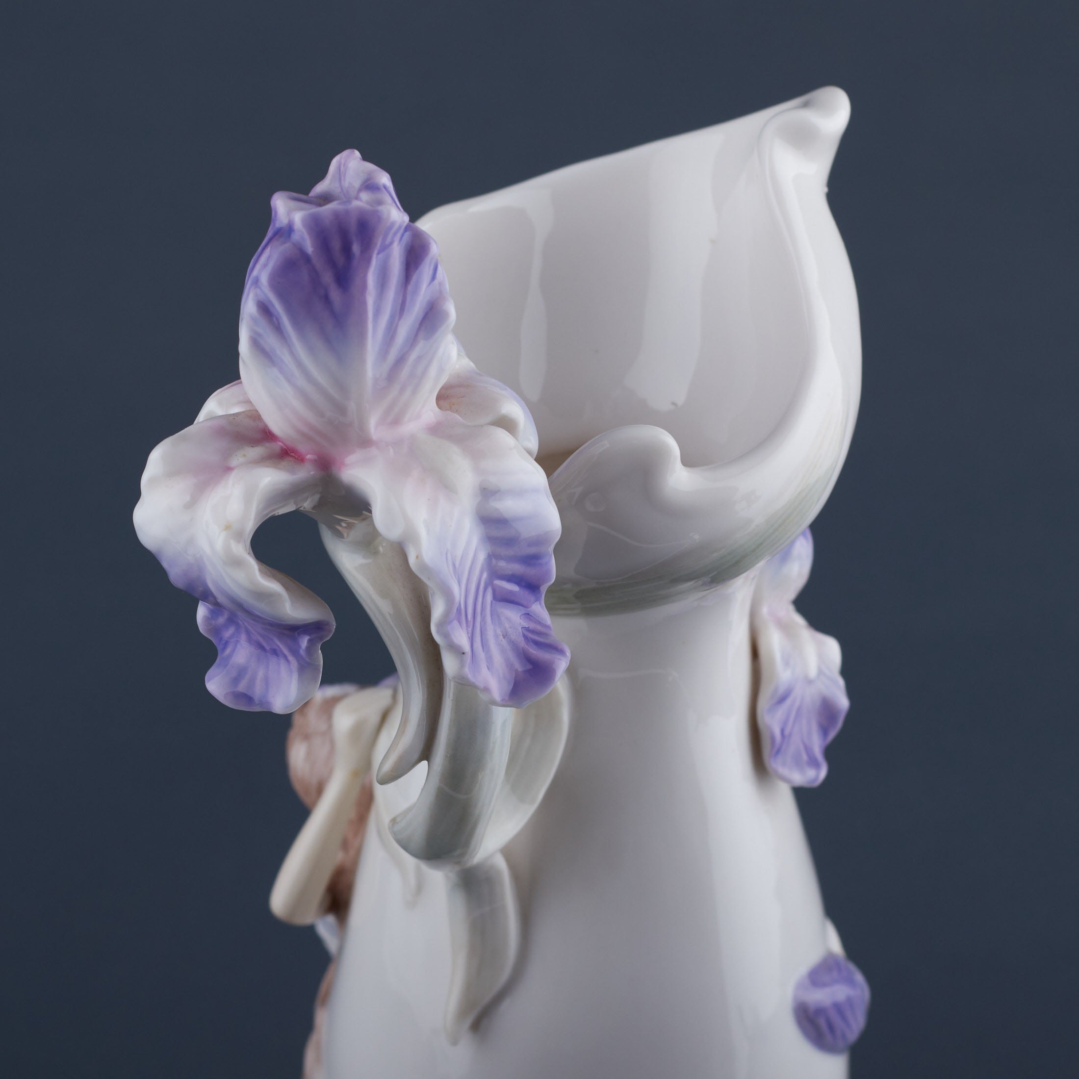 Woman Holding Iris (Purple)
