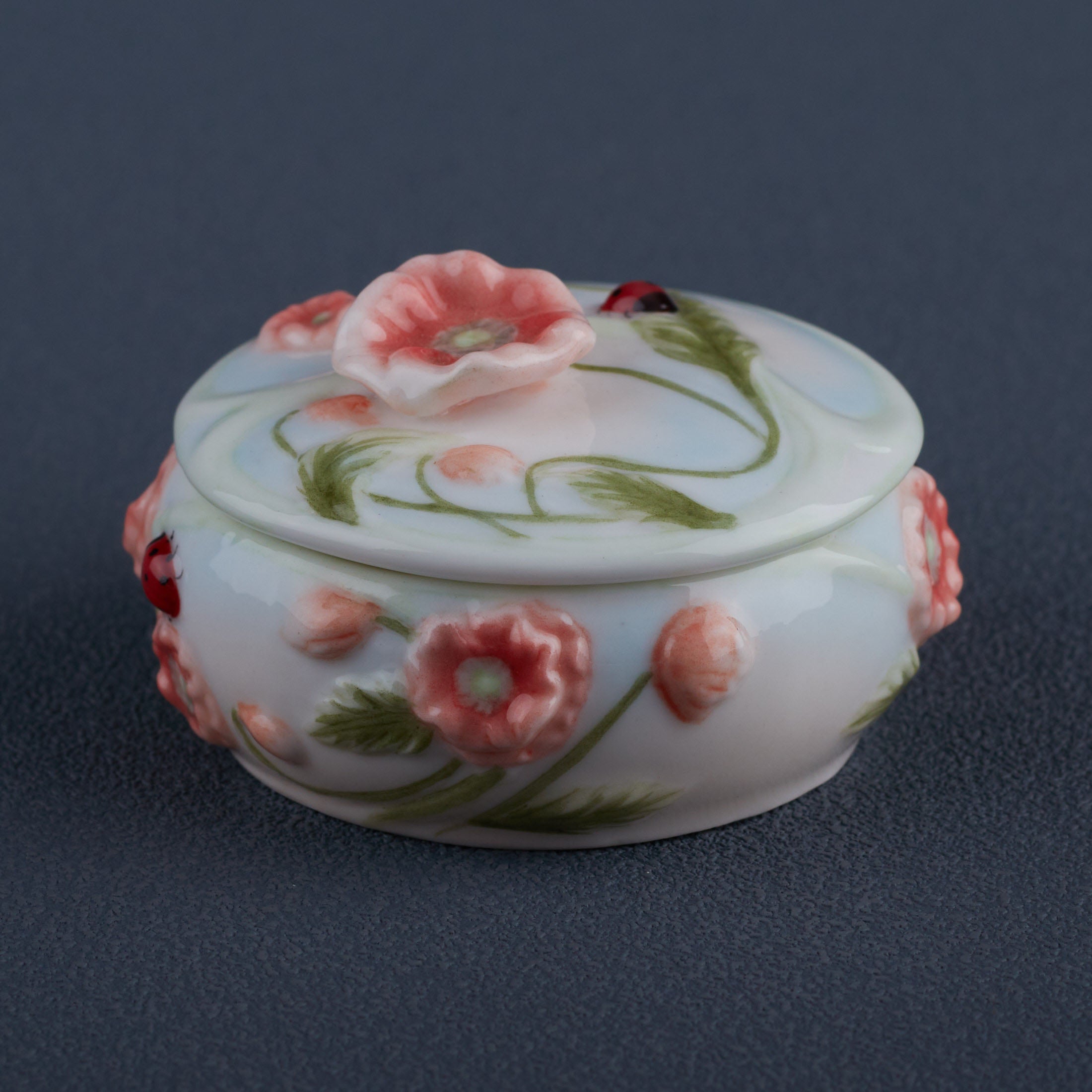 Lady Bug and Poppy Trinket Box