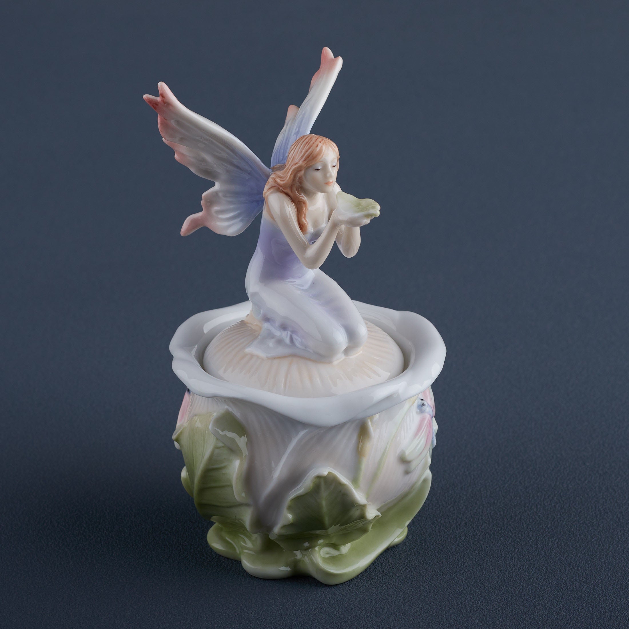 Fairy On Calla Lily Trinket Box