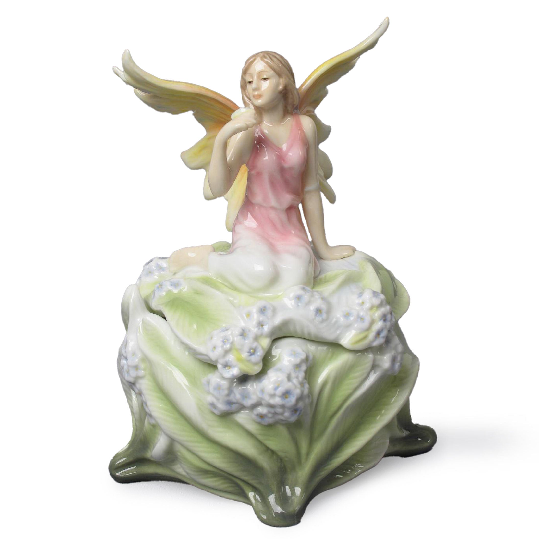 Fairy On Bluebell Trinket Box