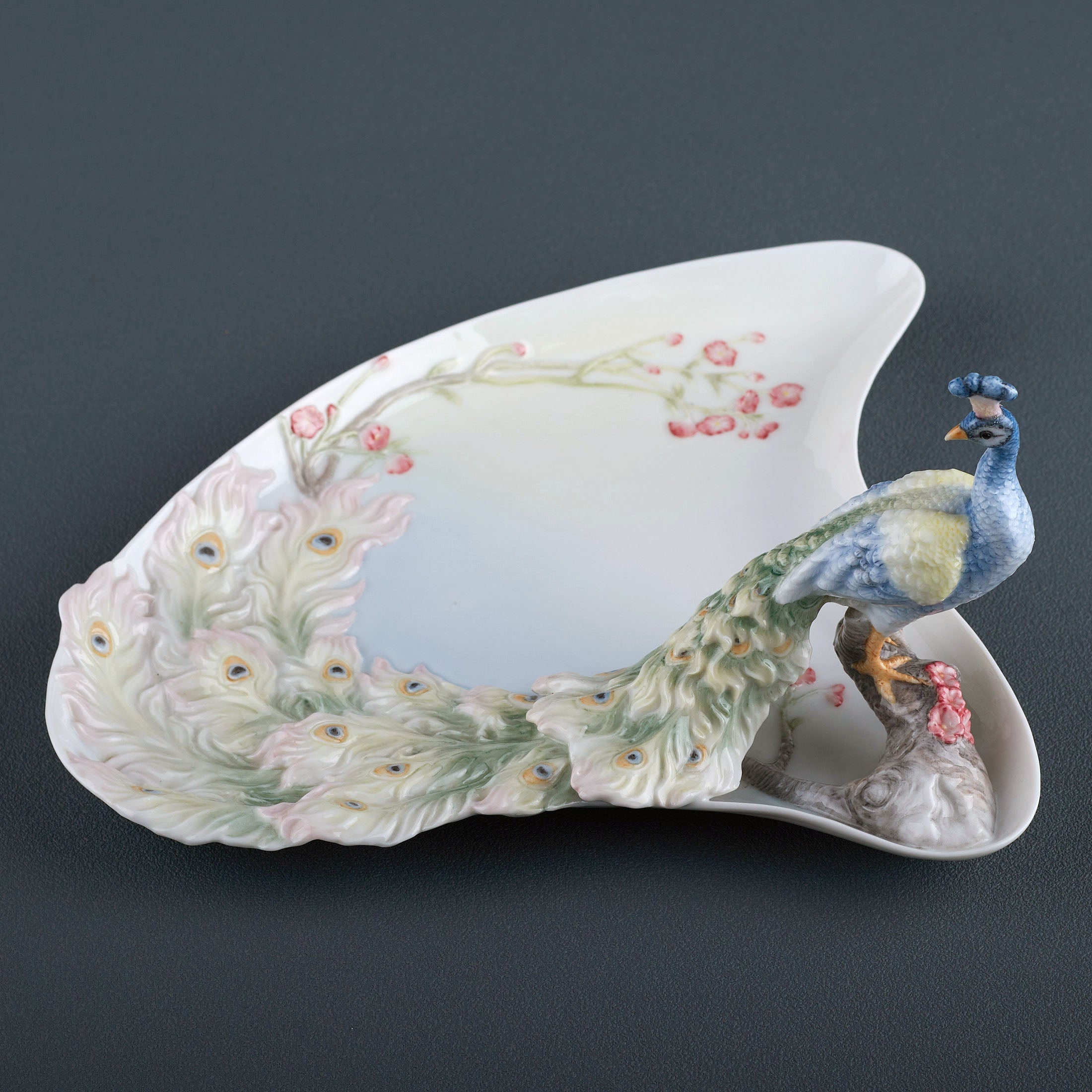 Plum and Peacock Tray