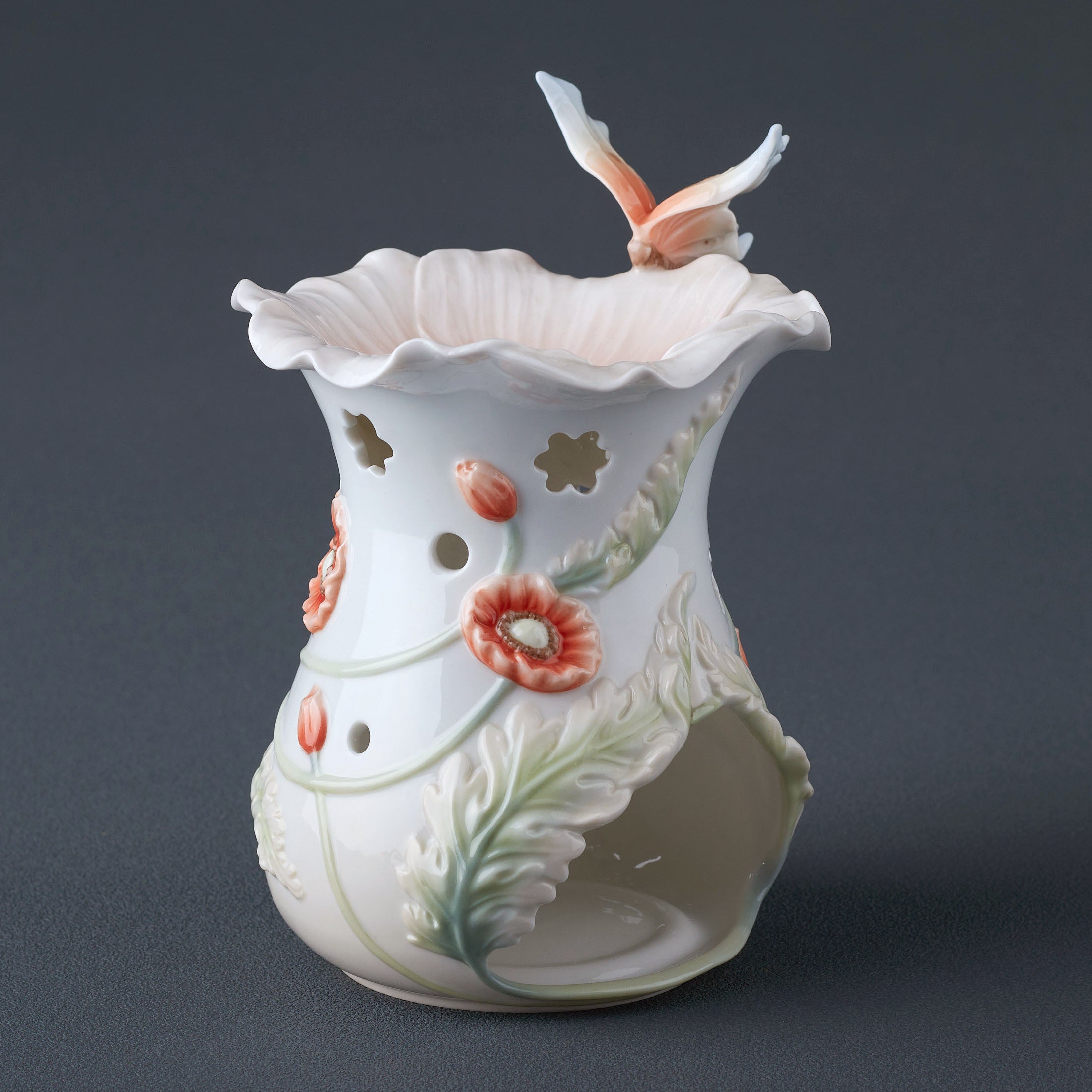 Poppy and Butterfly Aroma Oil Burner
