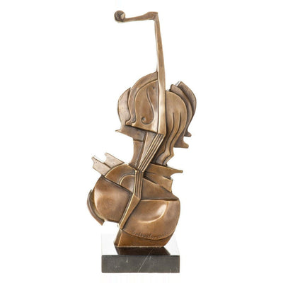 Bronze Abstract Cello Sculpture