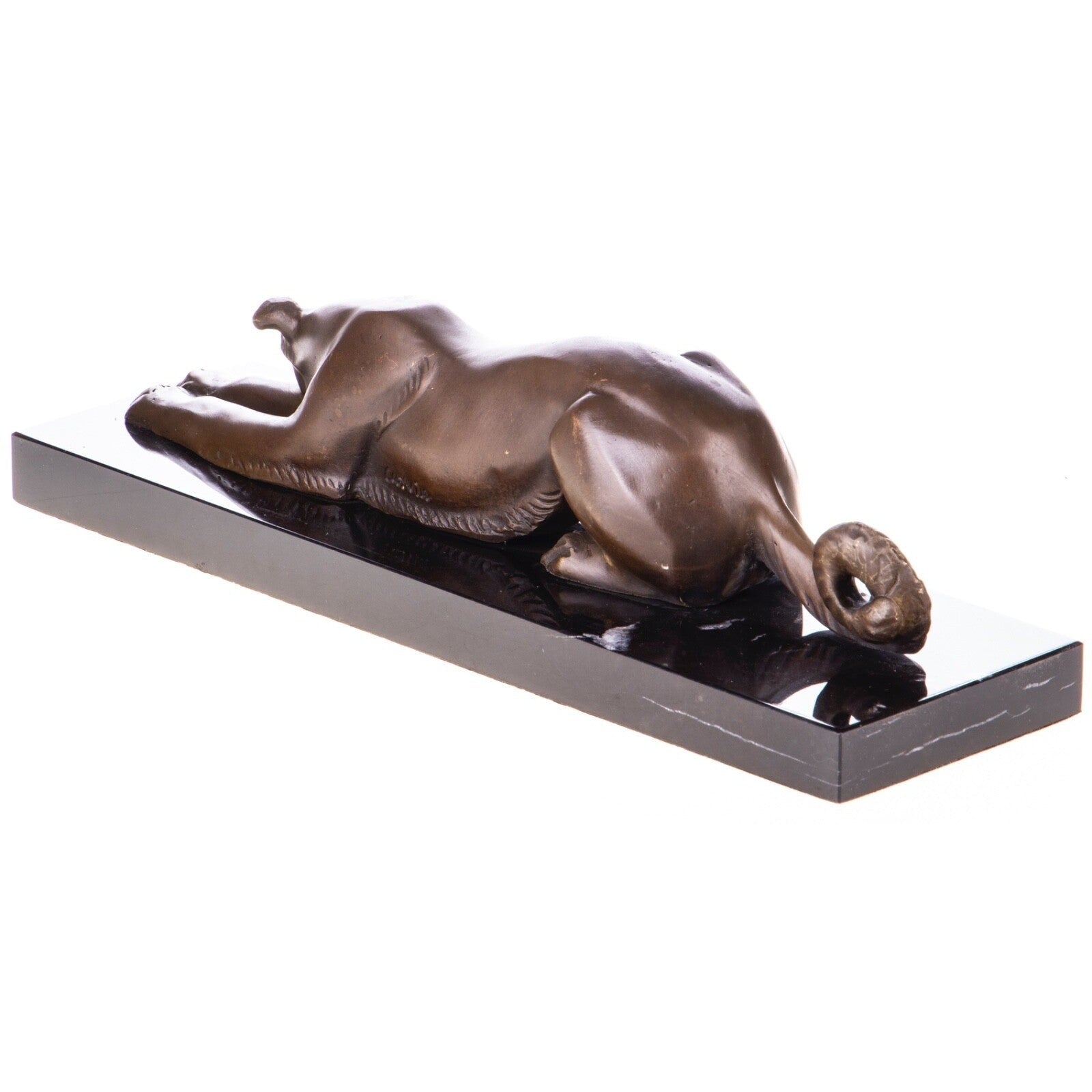 Crouching Panther Sculpture | Handcrafted Bronze Decor