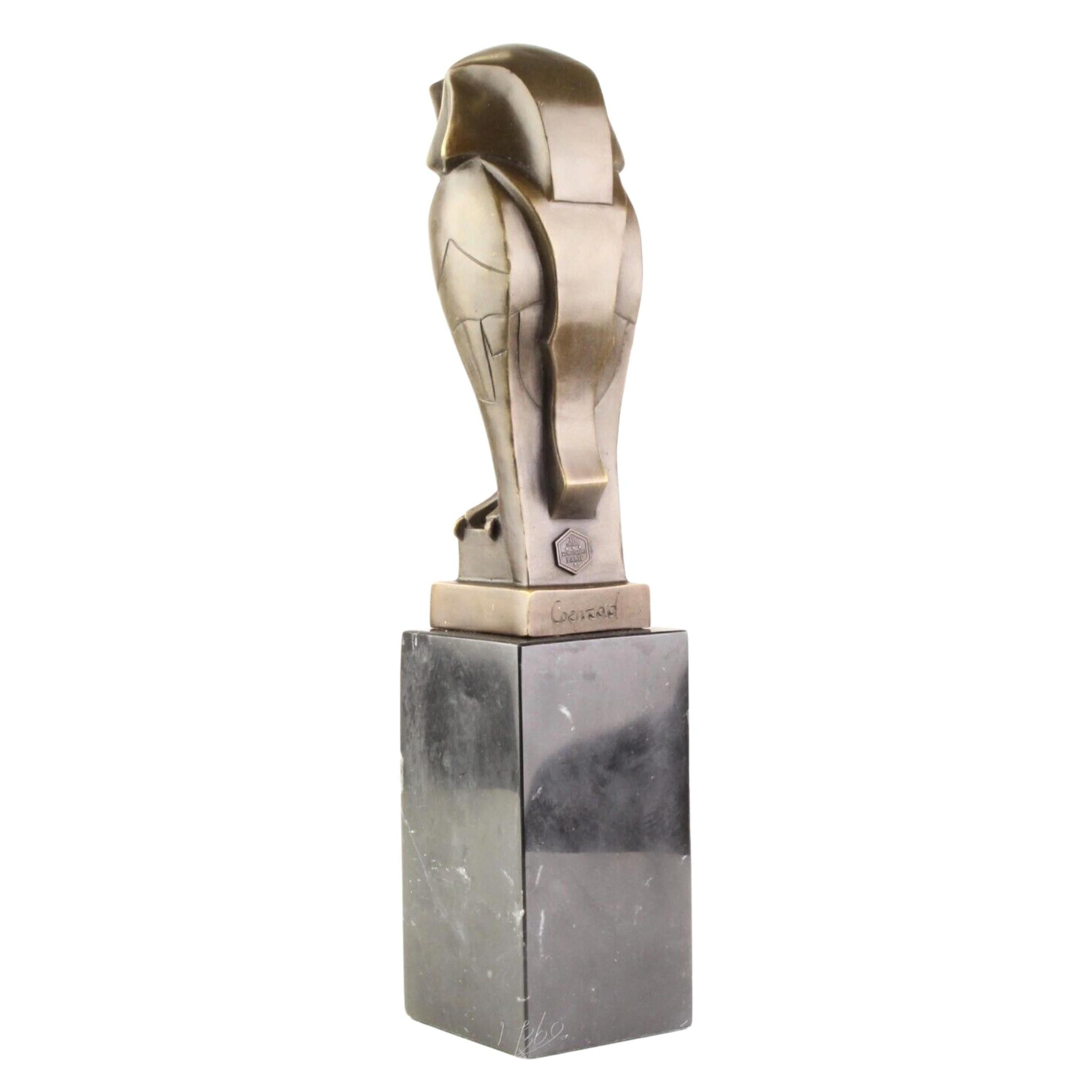 Stylized Owl Sculpture | Handcrafted Bronze Decor