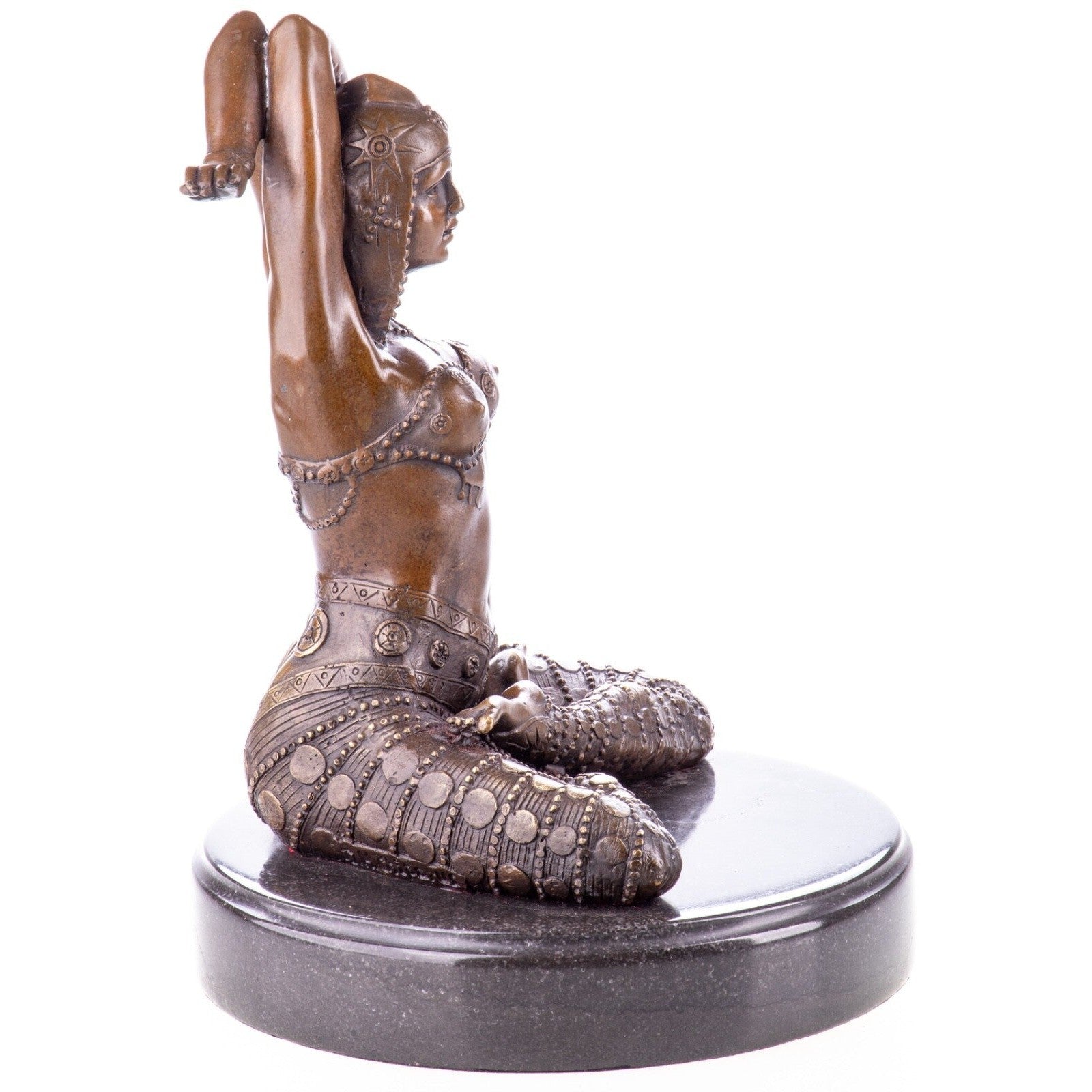 Acrobatic Warrior Maiden | Handcrafted Bronze Decor
