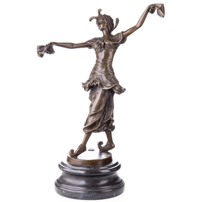 Ancient Dancer Figurine | Handcrafted Bronze Decor
