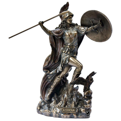 Athena Warrior Statue | Handcrafted Bronze Decor