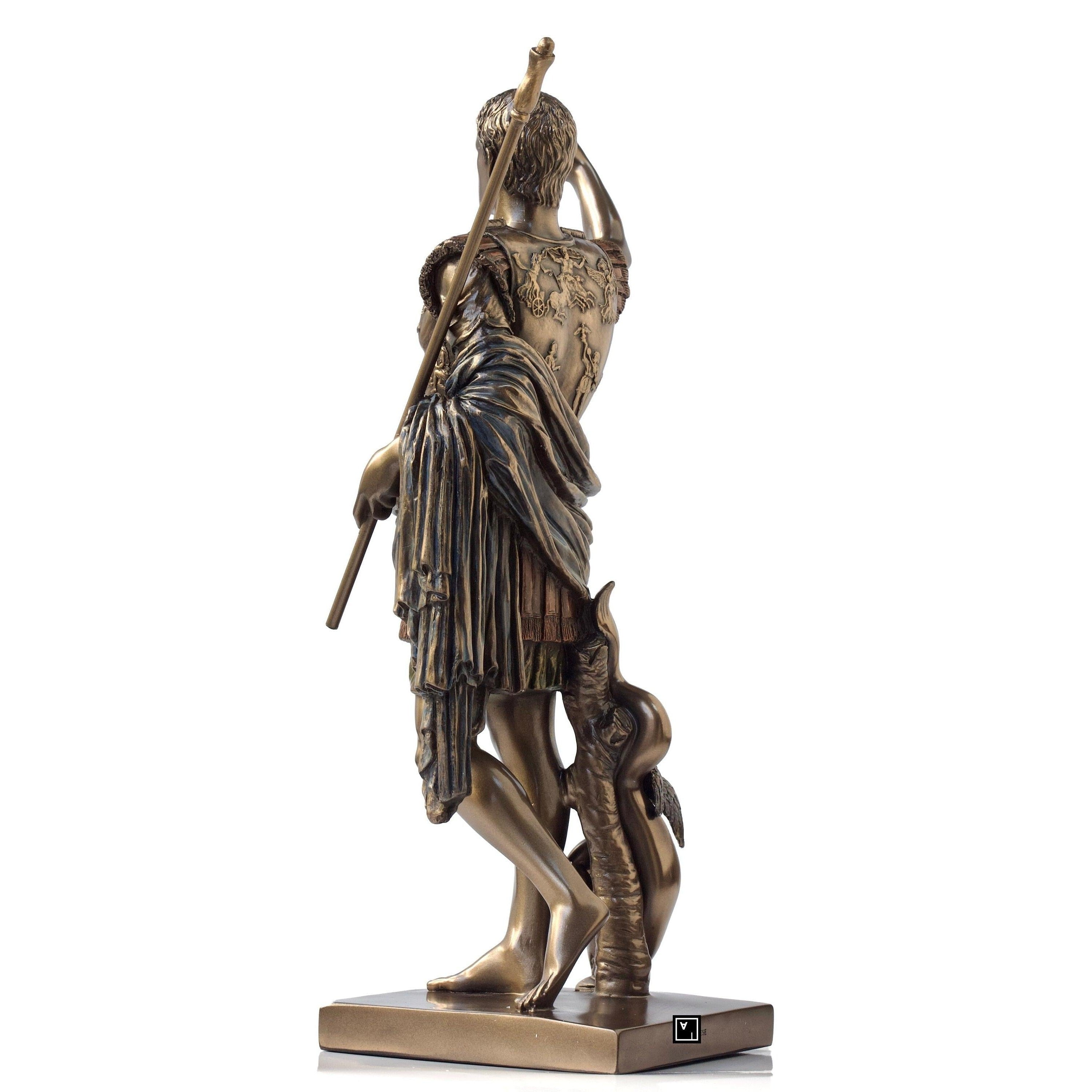 Roman Emperor Statue | Handcrafted Bronze Decor | Unique Home Accent