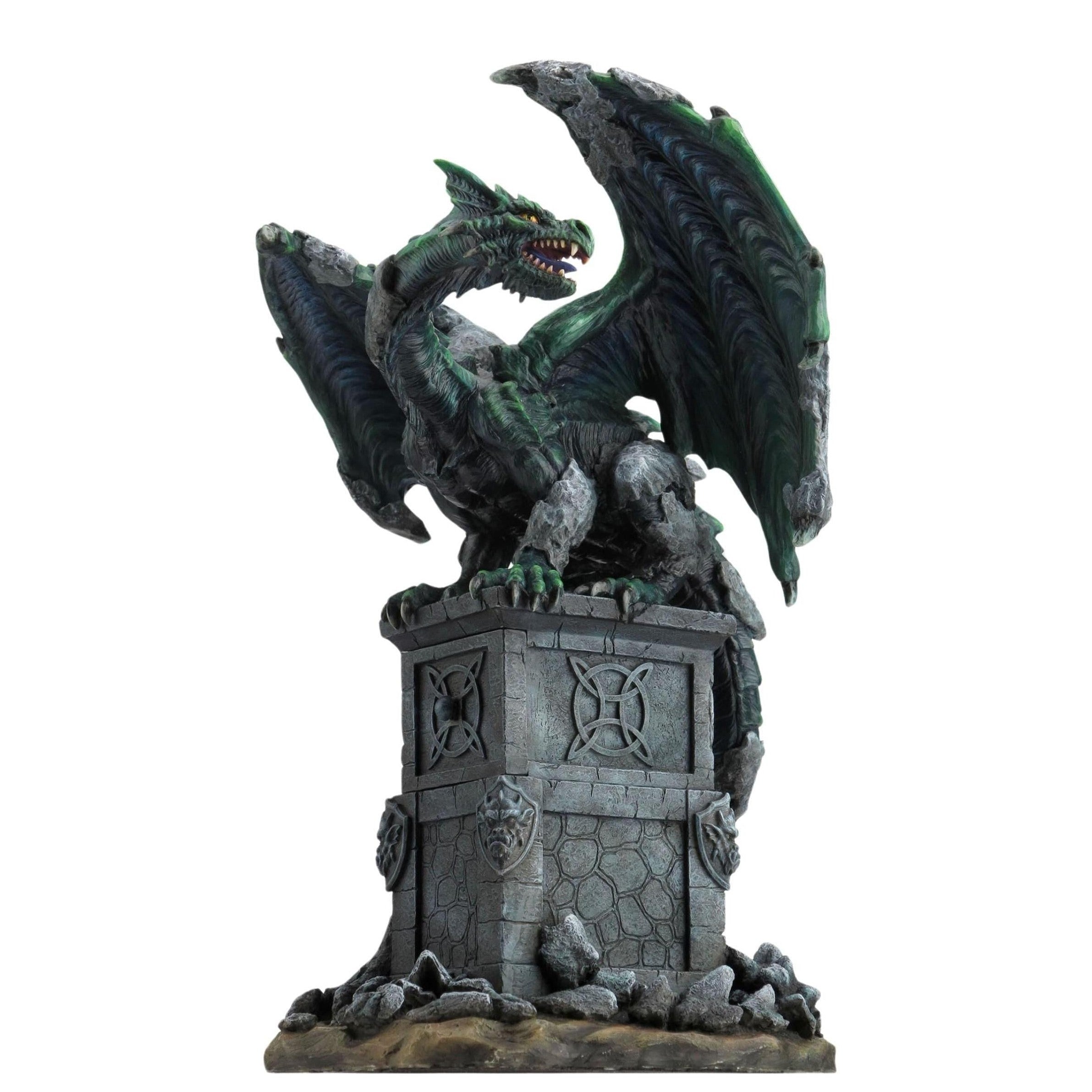 Awakening Green Dragon Storage Box | Animal Sculptures | Home Decor