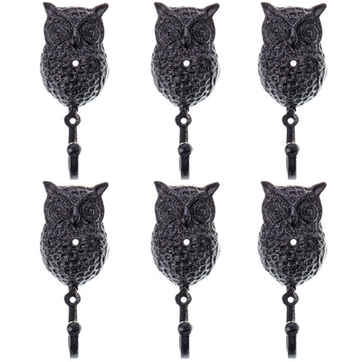 Owl Wall Hook | Handcrafted Cast Iron Decor | Unique Home Accent
