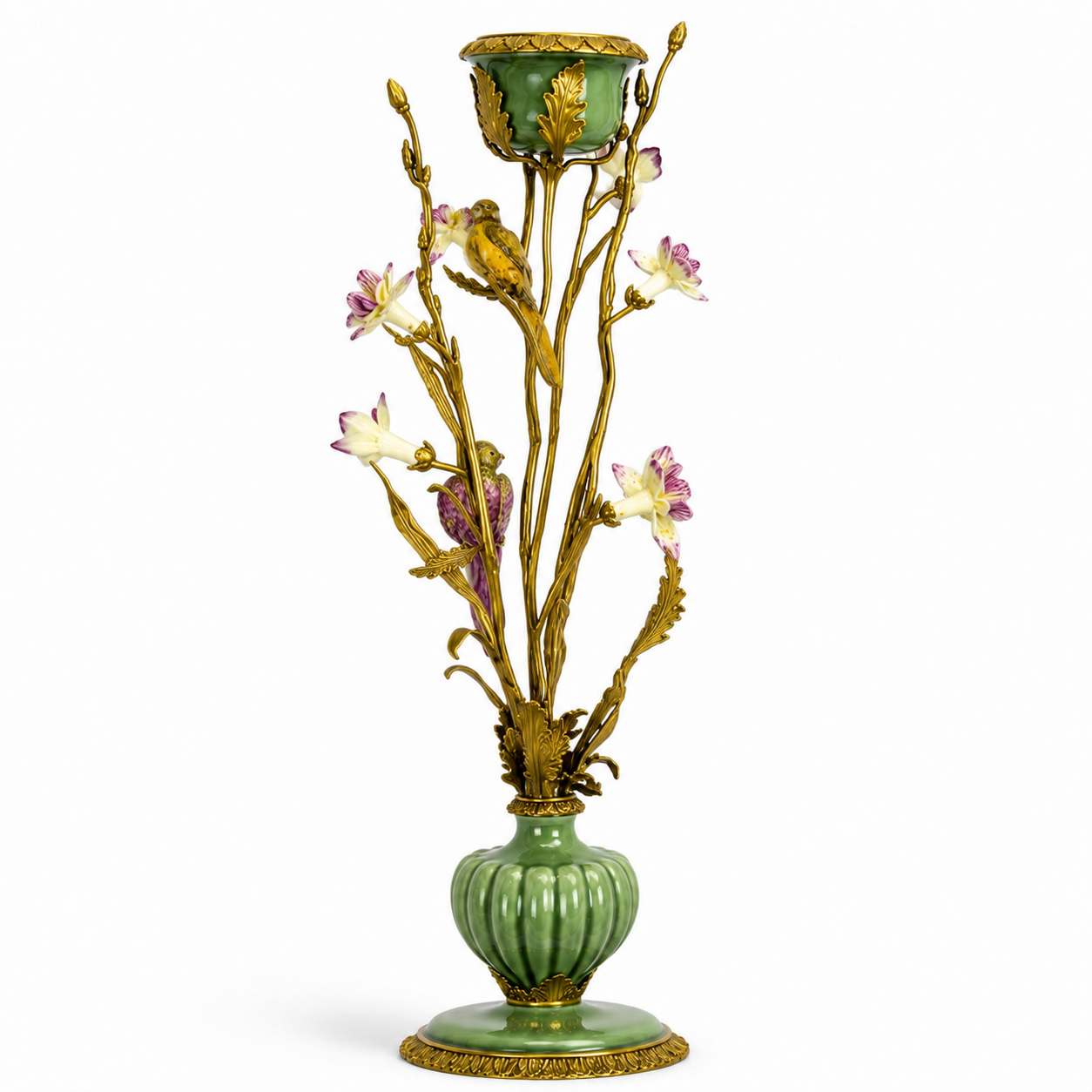 Bird Branch Vase | Handcrafted Porcelain Decor | Unique Home Accent