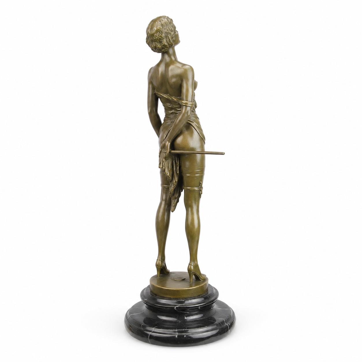 Bound Art Deco Maiden | Handcrafted Bronze Decor | Gift Idea