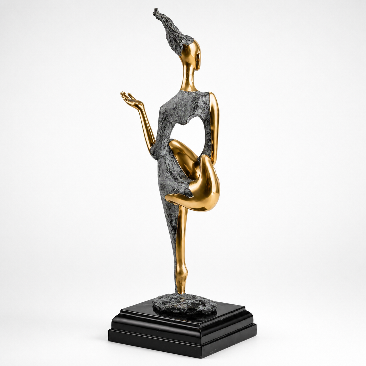 Modernist Bronze Sculpture of a Female Nude | Handcrafted Bronze Decor