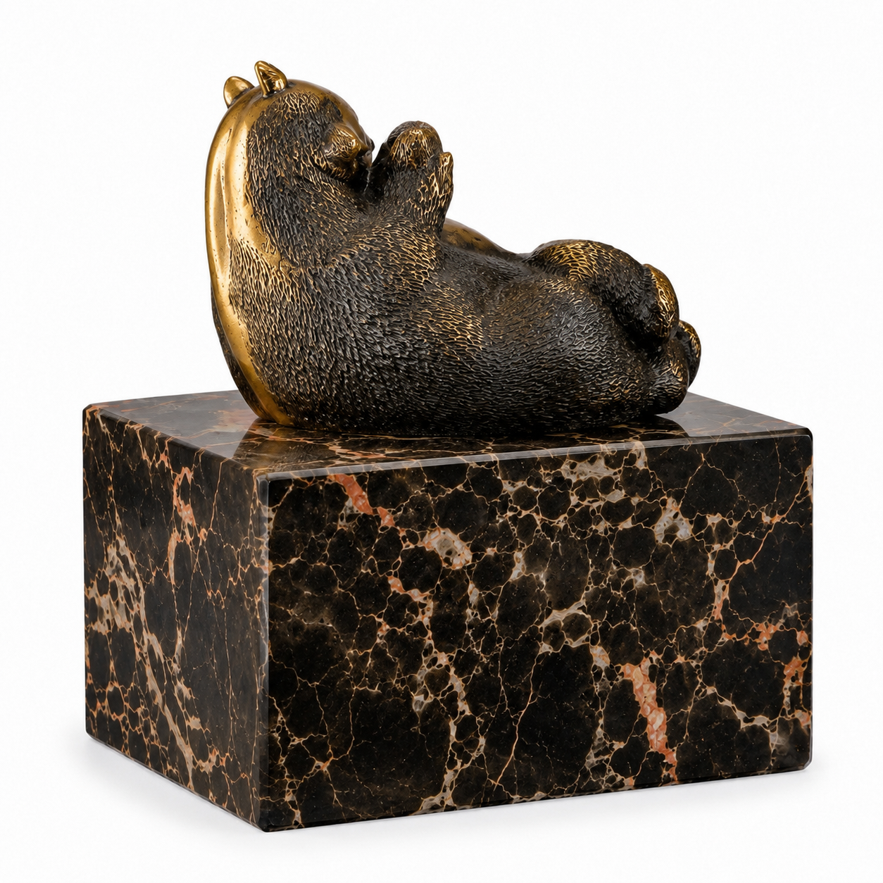 Eating Panda | Handcrafted Bronze Decor | Unique Home Accent