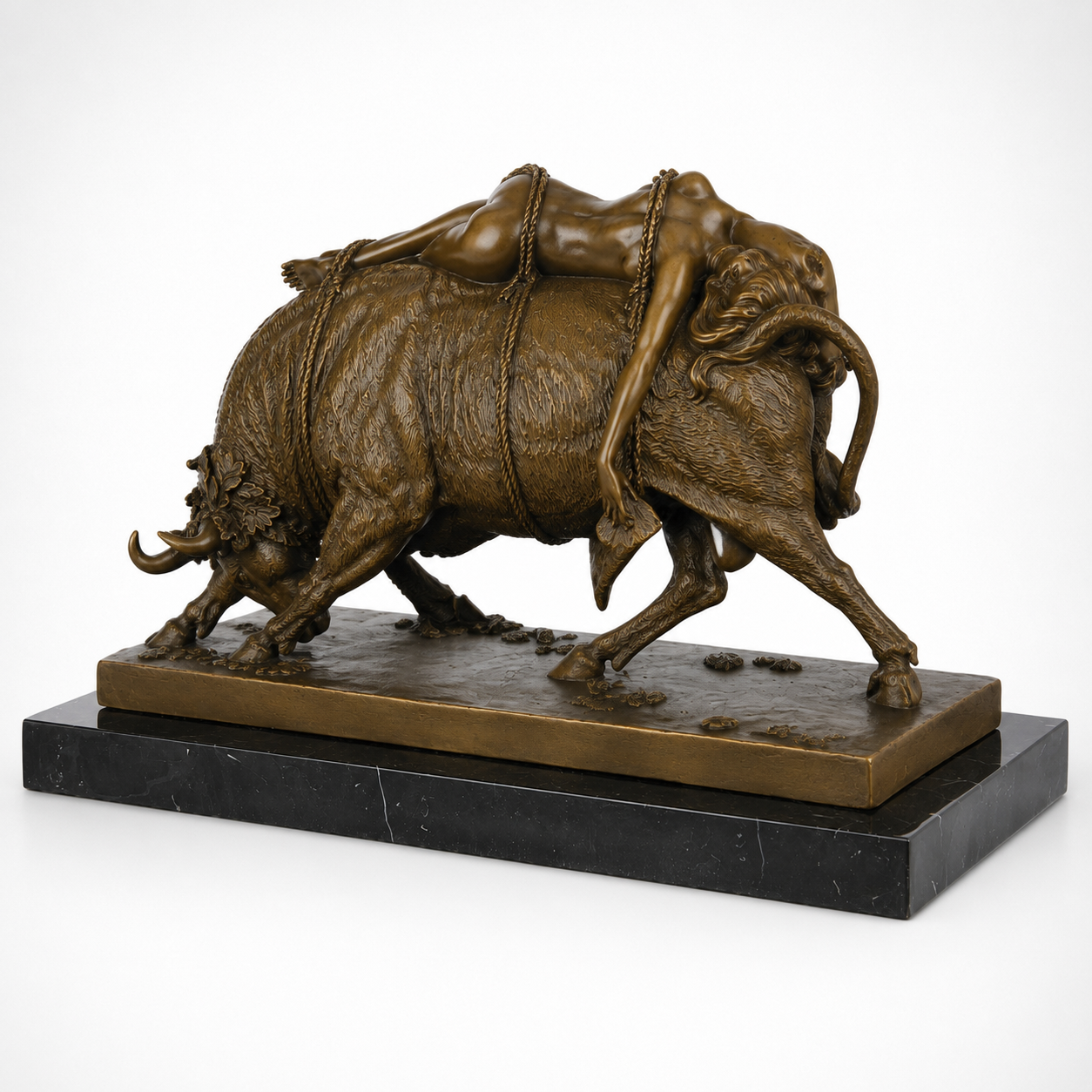 Europa and the Bull | Handcrafted Bronze Decor | Unique Home Accent
