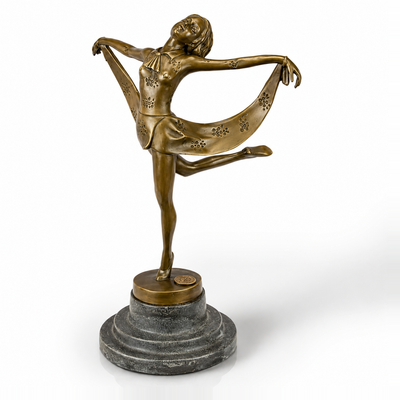 Female Dancer | Handcrafted Bronze Decor | Unique Home Accent