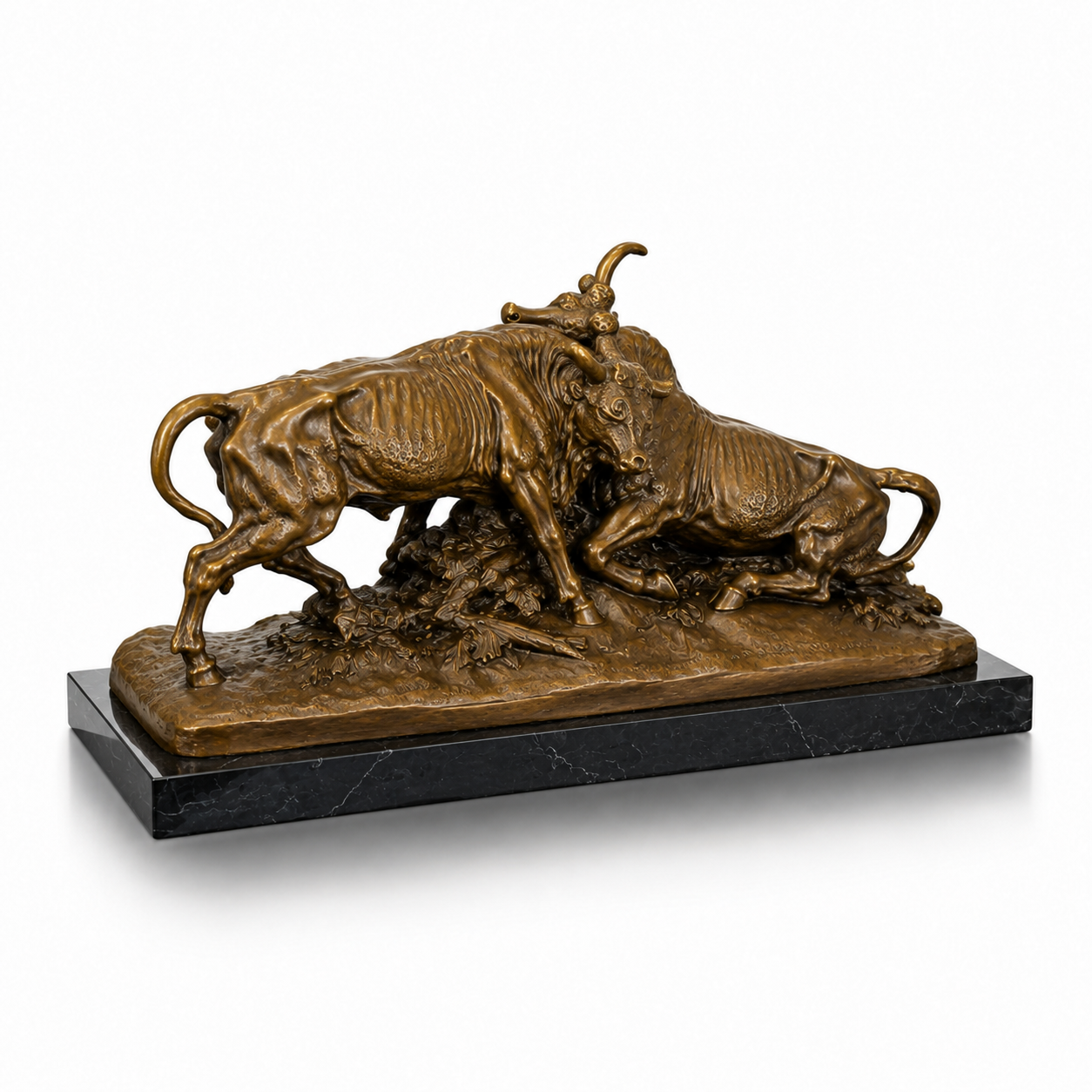 Roman Bull Fight | Handcrafted Bronze Decor | Unique Home Accent