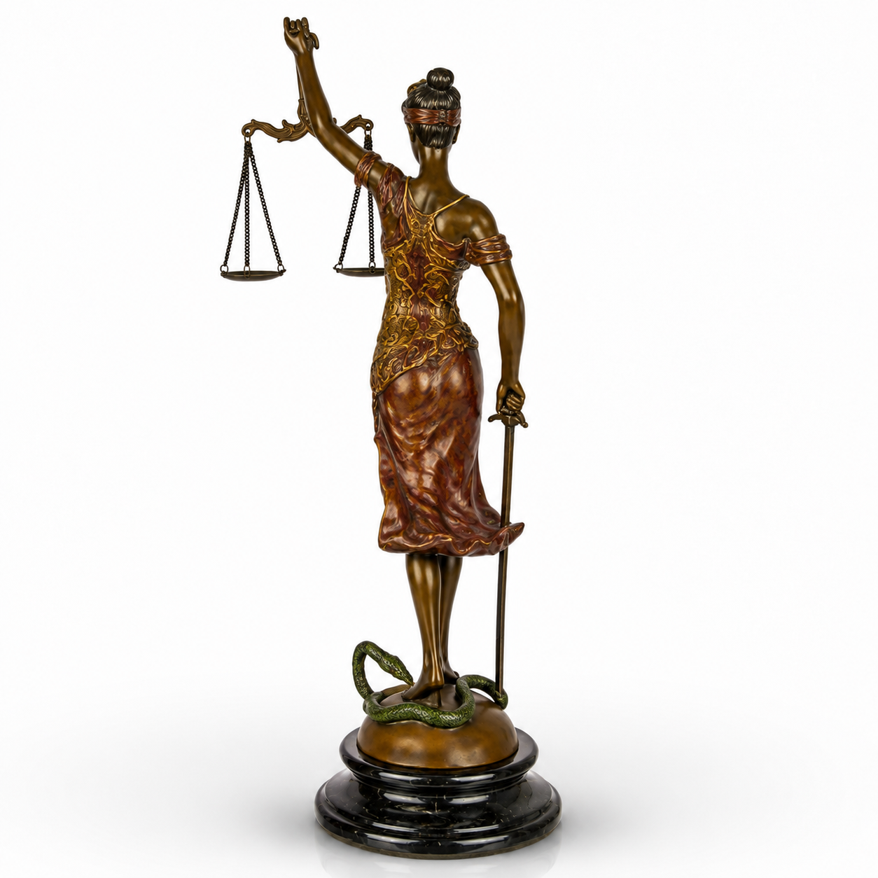 Lady Justice | Handcrafted Bronze Decor | Unique Home Accent