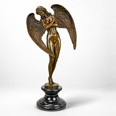 Winged Night | Handcrafted Bronze Decor | Unique Home Accent