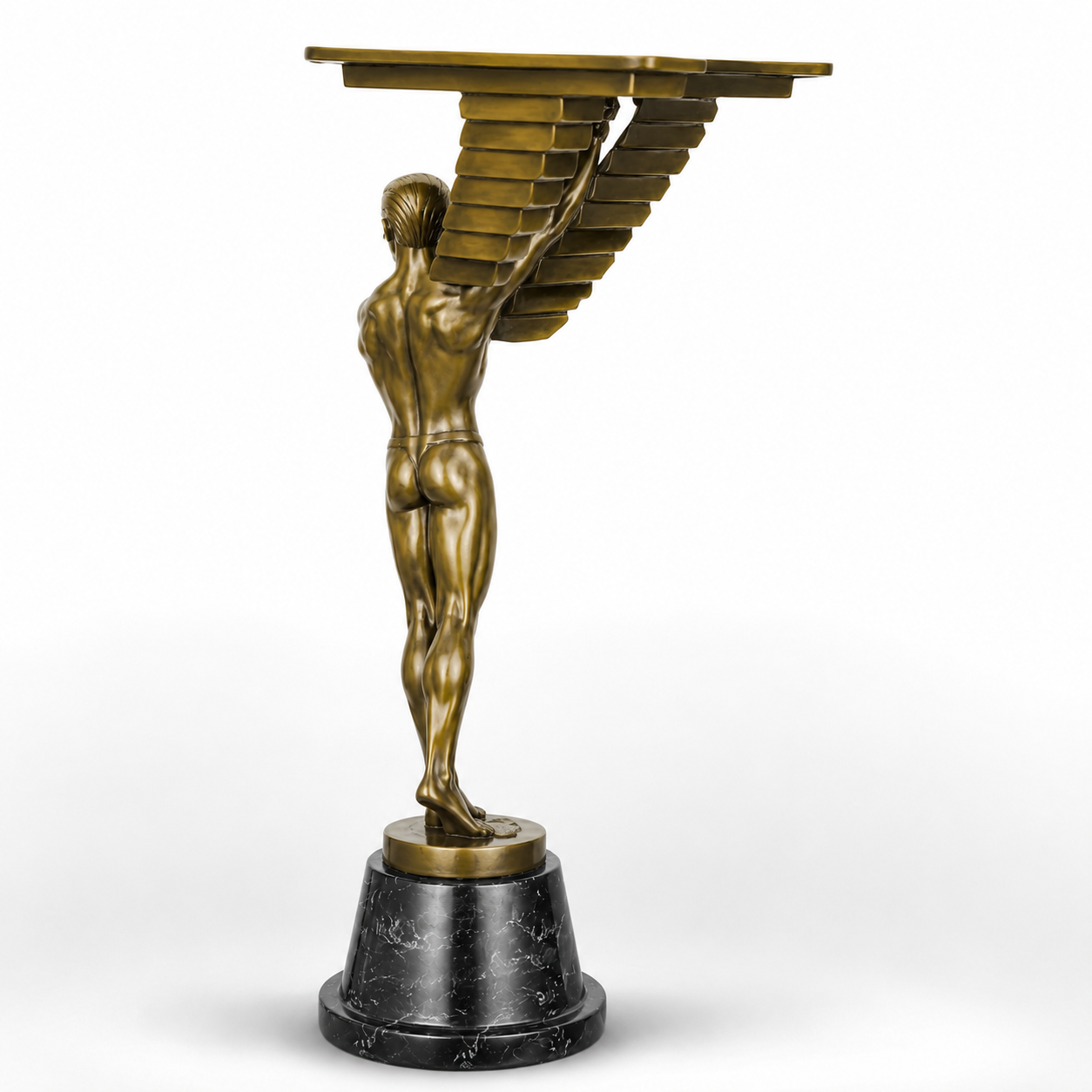 Icarus Bronze – Art Deco Winged Man | Mythology & Deity Sculptures