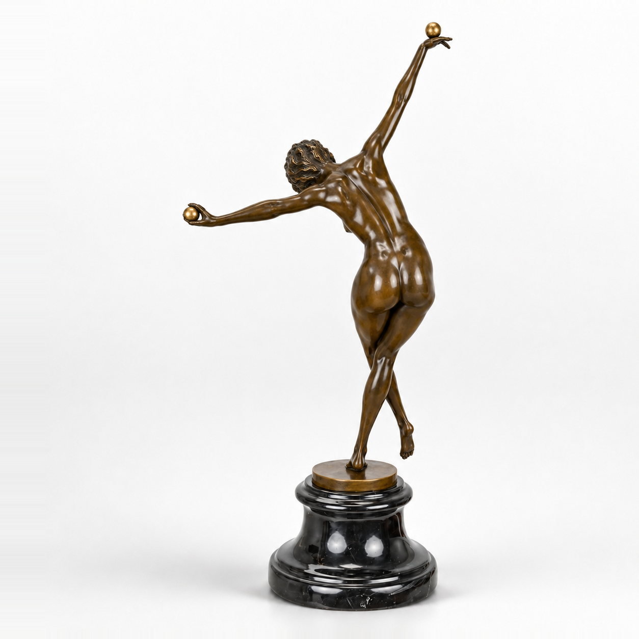 Balancing Figure Statue | Handcrafted Bronze Decor