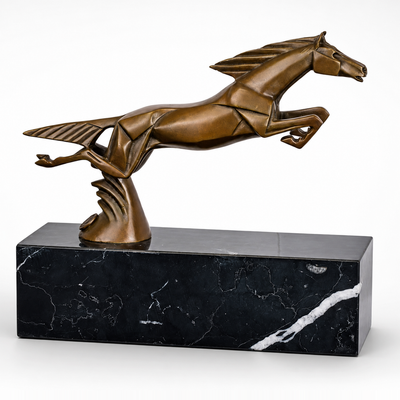 Leaping Horse Sculpture | Handcrafted Bronze Decor